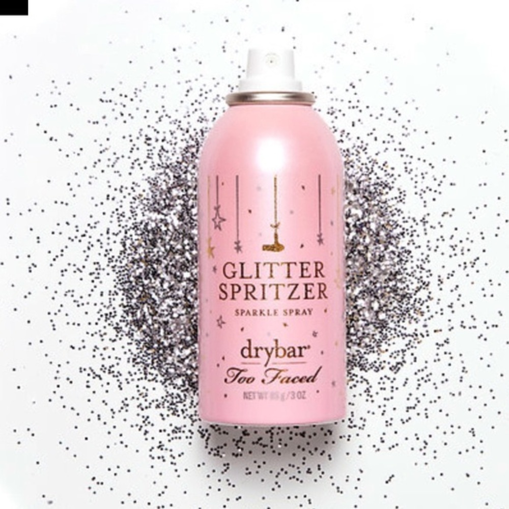 NWOT Authentic Too Faced x Drybar Glitter Spray